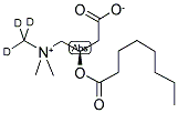 L-CARNITINE, O-OCTANOYL (N-METHYL-D3) 结构式