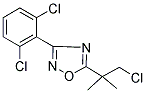 5-(2-CHLORO-1,1-DIMETHYLETHYL)-3-(2,6-DICHLOROPHENYL)-1,2,4-OXADIAZOLE 结构式