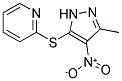 2-(5-METHYL-4-NITRO-2H-PYRAZOL-3-YLSULFANYL)-PYRIDINE 结构式