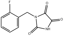 1-(2-FLUOROBENZYL)-1H-IMIDAZOLE-2,4,5(3H)-TRIONE 结构式