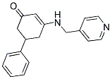 5-PHENYL-3-[(PYRIDIN-4-YLMETHYL)AMINO]CYCLOHEX-2-EN-1-ONE 结构式