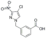 3-((4-氯-3-硝基-1H-吡唑-1-基)甲基)苯甲酸 结构式