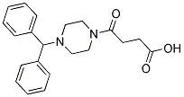 4-(4-BENZHYDRYLPIPERAZIN-1-YL)-4-OXOBUTANOIC ACID 结构式