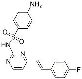 4-AMINO-N-{4-[(E)-2-(4-FLUOROPHENYL)VINYL]PYRIMIDIN-2-YL}BENZENESULFONAMIDE 结构式