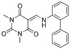 5-[(1,1'-BIPHENYL-2-YLAMINO)METHYLENE]-1,3-DIMETHYLPYRIMIDINE-2,4,6(1H,3H,5H)-TRIONE 结构式