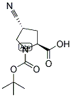 N-BOC-TRANS-4-CYANO-L-PROLINE 结构式