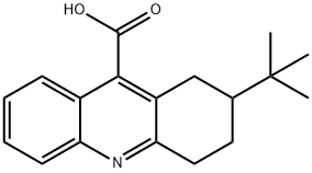 2-叔丁基-1,2,3,4-四氢吖啶-9-羧酸 结构式