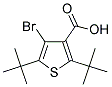 4-BROMO-2,5-DITERT-BUTYLTHIOPHENE-3-CARBOXYLIC ACID 结构式