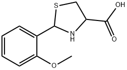 2-(2-甲氧基苯基)噻唑烷-4-羧酸 结构式