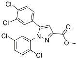 Methyl 1-(2,5-dichlorophenyl)-5-(3,4-dichlorophenyl)-1H-pyrazole-3-carboxylate 结构式