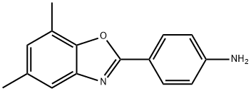 4-(5,7-DIMETHYL-BENZOOXAZOL-2-YL)-PHENYLAMINE 结构式
