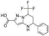 5-苯基-7-(三氟甲基)-4,5,6,7-四氢吡唑并[1,5-A]嘧啶-2-羧酸 结构式