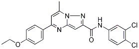 N-(3,4-DICHLOROPHENYL)-5-(4-ETHOXYPHENYL)-7-METHYLPYRAZOLO[1,5-A]PYRIMIDINE-2-CARBOXAMIDE 结构式