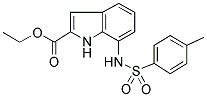 7-[[(4-METHYLPHENYL)SULPHONYL]AMINO]INDOLE-2-CARBOXYLIC ACID, ETHYL ESTER 结构式