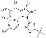 4-BENZOYL-5-(4-BROMOPHENYL)-1-(5-TERT-BUTYLISOXAZOL-3-YL)-3-HYDROXY-1H-PYRROL-2(5H)-ONE 结构式