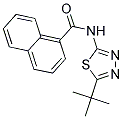 N-(5-TERT-BUTYL-1,3,4-THIADIAZOL-2-YL)-1-NAPHTHAMIDE 结构式