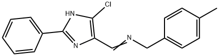 N-[(5-CHLORO-2-PHENYL-1H-IMIDAZOL-4-YL)METHYLENE](4-METHYLPHENYL)METHANAMINE 结构式