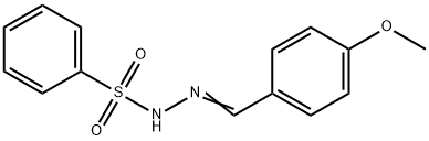 N'-[(E)-(4-METHOXYPHENYL)METHYLIDENE]BENZENESULFONOHYDRAZIDE 结构式