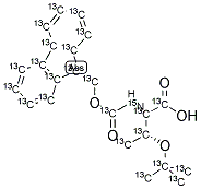 FMOC-THR(TBU)-OH [U-13C-15N] 结构式