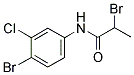 2-BROMO-N-(4-BROMO-3-CHLOROPHENYL)PROPANAMIDE 结构式