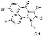 4-(4-BROMOBENZOYL)-5-(4-FLUOROPHENYL)-3-HYDROXY-1-(2-HYDROXYETHYL)-1,5-DIHYDRO-2H-PYRROL-2-ONE 结构式