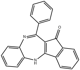 11-PHENYLBENZO[B]INDENO[2,3-F]1H-1,4-DIAZEPIN-12-ONE 结构式