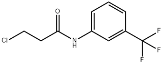 3-氯-N-[3-(三氟甲基)苯基]丙酰胺 结构式