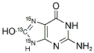 8-HYDROXYGUANINE (8-13C,7,9-15N2) 结构式