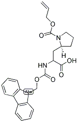 (R,S)-N-FMOC-N'-ALLOC-(2S)-PYRROLIDINYLALANINE 结构式