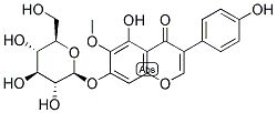 5,7,4'-TRIHYDROXY-6-METHOXYISOFLAVONE-7-O-GLUCOSIDE 结构式