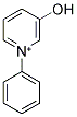 3-Hydroxy-1-phenylpyridinium 结构式
