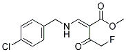 METHYL 3-[(4-CHLOROBENZYL)AMINO]-2-(2-FLUOROACETYL)ACRYLATE 结构式