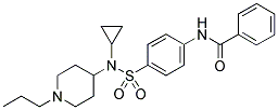 N-[4-((CYCLOPROPYL(1-PROPYLPIPERIDIN-4-YL)AMINO)SULPHONYL)PHENYL]BENZAMIDE 结构式