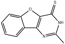2-甲基-苯并[4,5]呋喃并[3,2-D]嘧啶-4-硫醇 结构式