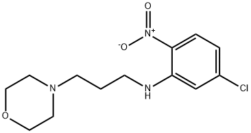 N-(5-氯-2-硝基苯基)-N-(3-吗啉-4-基丙基)胺 结构式
