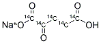 KETOGLUTARIC ACID SODIUM SALT, ALPHA-, [14C(U)] 结构式