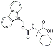 (S)-N-FMOC-2-AMINO-2-CYCLOHEXYL-PROPANOIC ACID 结构式