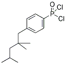 P-(2,2,4,4-TETRAMETHYLBUTYL)PHENYL PHOSPHORODICHLORIDATE 结构式