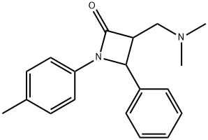 3-[(DIMETHYLAMINO)METHYL]-1-(4-METHYLPHENYL)-4-PHENYL-2-AZETANONE 结构式