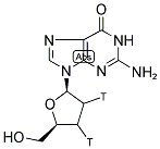 2',3'-DIDEOXYGUANOSINE, [2',3'-3H(N)]- 结构式