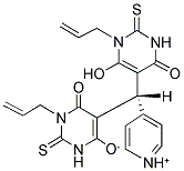 1-ALLYL-5-[(S)-(1-ALLYL-6-HYDROXY-4-OXO-2-THIOXO-1,2,3,4-TETRAHYDROPYRIMIDIN-5-YL)(PYRIDINIUM-4-YL)METHYL]-6-OXO-2-THIOXO-1,2,3,6-TETRAHYDROPYRIMIDIN-4-OLATE 结构式