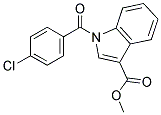METHYL 1-(4-CHLOROBENZOYL)-1H-INDOLE-3-CARBOXYLATE 结构式
