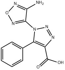 1-(4-氨基-1,2,5-噁二唑-3-基)-5-苯基-1H-1,2,3-三唑-4-羧酸 结构式