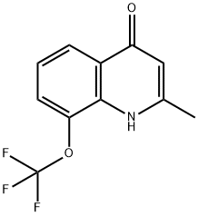 4-HYDROXY-2-METHYL-8-TRIFLUOROMETHOXYQUINOLINE 结构式