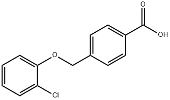 4-(2-氯苯氧基甲基)苯甲酸 结构式