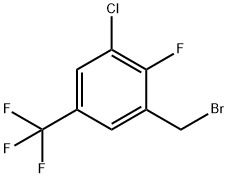 3-氯-2-氟-5-(三氟甲基)苄基溴 结构式