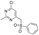 4-CHLORO-6-[(PHENYLSULFONYL)METHYL]-2(1H)-PYRIMIDINONE 结构式