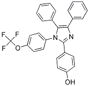 4-(4,5-DIPHENYL-1-(4-(TRIFLUOROMETHOXY)PHENYL)IMIDAZOL-2-YL)PHENOL 结构式