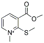 3-(METHOXYCARBONYL)-1-METHYL-2-(METHYLSULFANYL)PYRIDINIUM 结构式