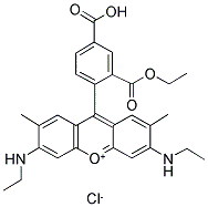 5-CARBOXYRHODAMINE 6G, HYDROCHLORIDE 结构式